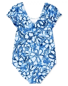 Купальник цельнокроеный с цветочным принтом для девочек Toddler Girls Floral-Print One-Piece Swimsuit, мультиколор Carter`s