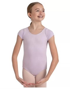 Купальник с коротким рукавом для девочек, фиолетовый Capezio