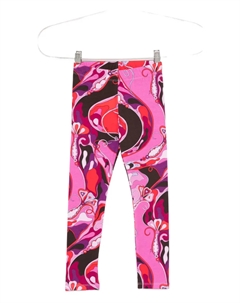 Леггинсы с абстрактным принтом, розовый Pucci junior