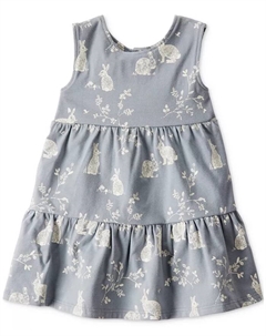 Платье вязаное Bunny из органического хлопка для девочек, серый Carter`s