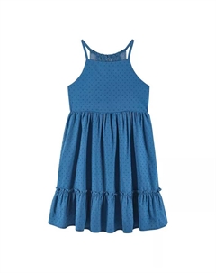 Платье для девочек с голубым горошком Swiss Dot, синий Andy & evan