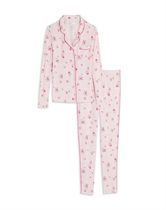 Детский пижамный комплект с длинным рукавом Maia для девочек - подростковый размер, розовый Katiejnyc