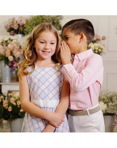 Платье для девочек на особый случай без рукавов с перекрещивающейся спинкой, синий Hope & henry