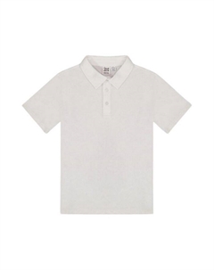 Унисекс поло с коротким рукавом - для подростков, белый Deux par deux