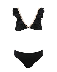 Детский купальный комплект Joanne для девочек - малышки, подростки, черный Nessi byrd