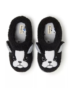 Детские домашние тапочки-кроксы Peyton Animal Slip-On, коричневый Dearfoams