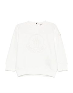 Толстовка с вышитым логотипом, белый Moncler enfant