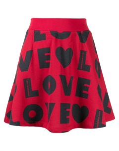 Love moschino юбка с логотипом 42 красный Love moschino
