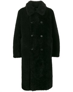 Stella mccartney двубортное пальто 46 черный Stella mccartney