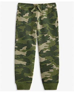 Мягкие флисовые джоггеры с камуфляжным принтом для мальчиков 2T-4T, зеленый Epic threads