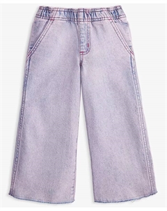 Детские укороченные джинсы с широкими штанинами для девочек, фиолетовый Epic threads