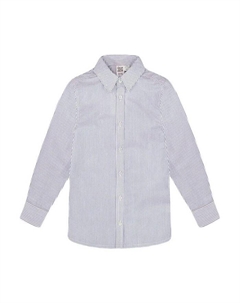 Мальчиковая рубашка с длинным рукавом на пуговицах - для малышей и детей постарше, синий Deux par deux