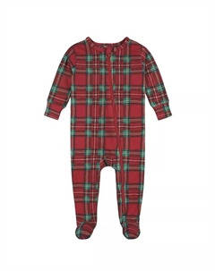 Пижама для девочки Holiday Family Pajamas Neutral, комбинезон с ножками, красный Gerber