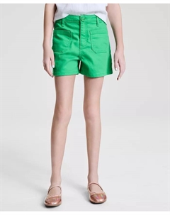 Шорты с накладными карманами из твила для девочек Little & Big Girls, зеленый Epic threads