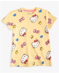 Детская футболка с принтом Hello Kitty, желтый Epic threads