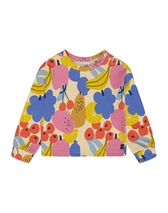 Детский френч-терри свитшот с принтом для девочек - подростковый размер, мультиколор Deux par deux
