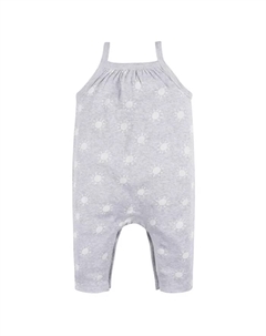 Детский комбинезон без рукавов с длинными штанинами для девочек, серый Gerber