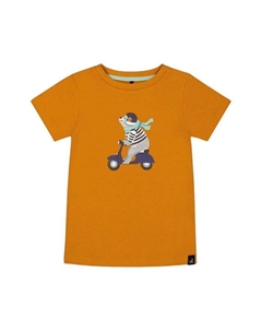 Футболка для мальчиков из органического хлопка - Little Kid, оранжевый Deux par deux