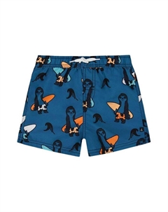 Детские плавки с принтом для мальчиков - Little Kid, синий Deux par deux