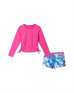 Детский комплект для девочек: рашгард и шорты - Big Kid, мультиколор Andy & evan