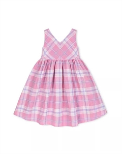 Детское платье-колоколенка без рукавов из льна для девочек, розовый Hope & henry