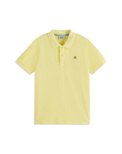Детская поло из пике с окраской в изделии - для малышей и детей постарше, желтый Scotch&soda
