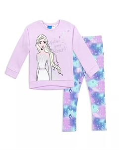 Комплект худи и леггинсов Disney, фиолетовый Frozen