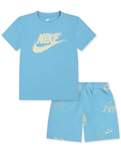Детский комплект из футболки и шорт Toddler Club Brand Energy, 2 предмета, синий Nike