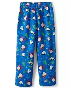 Пижамные брюки из фланели Big Girls, синий Lands' end