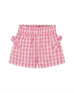 Детские шорты с присборенной талией и узелками - для девочек, розовый Deux par deux