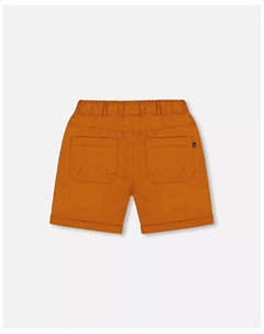 Шорты для мальчиков Toddler Boys Stretch Twill Short Vibrant Orange - Toddler|Child, оранжевый Deux par deux