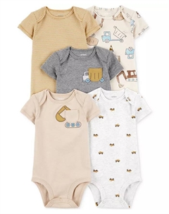 Боди с коротким рукавом для мальчиков "Construction", 5 шт, мультиколор Carter`s
