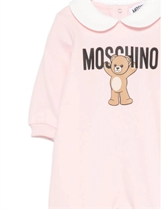Пижама с воротником Питер Пэн от с принтом Тедди, розовый Moschino kids