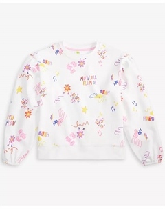 Свитшот Doodle Splash для девочек и подростков, белый Epic threads