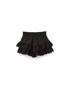 Короткие шорты для девочек Belle с плетеными рюшами, черный Cotton:on