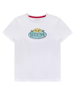 Футболка с коротким рукавом и логотипом Big Boys, белый Guess