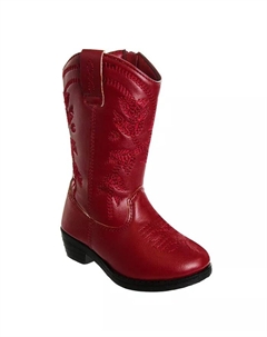 Маленькие девичьи ботильоны на каблуке, красный Kensie girl