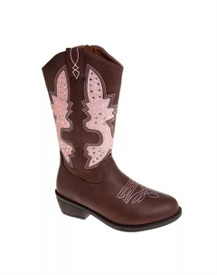 Детские ковбойские сапоги на молнии Little Kids, коричневый Kensie girl