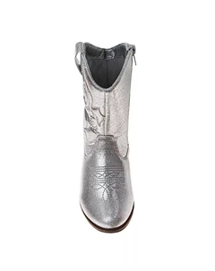 Детские и подростковые ковбойские сапоги Metallic Cowgirl Boots, серебряный Kensie girl