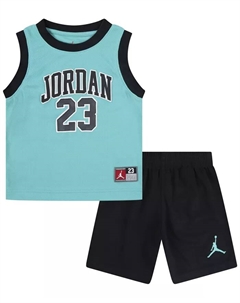 Детский комплект из 2 предметов Toddler Boys 23 Jersey, черный Jordan