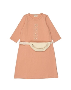 Детское платье с поясной сумкой и рукавом 3/4 - для малышей и детей постарше Maniere, оранжевый Manière