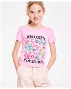 Детская футболка Smurfs для девочек, розовый Epic threads