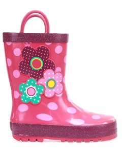 Детские резиновые сапожки Flower Cutie с цветочным принтом, розовый Western chief