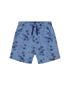 Мальчиковые шорты из пестротканого шамбре - для малышей, синий Deux par deux