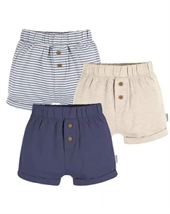 Детские вязаные шорты, 3 шт, коричневый/бежевый Gerber