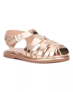 Детские волшебные сандалии с ремешком на щиколотке, золотой Olivia miller