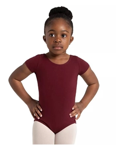 Купальник с коротким рукавом для девочек, красный Capezio