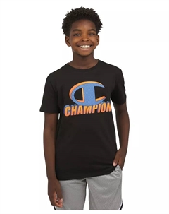 Футболка с коротким рукавом и принтом Big Boys, черный Champion