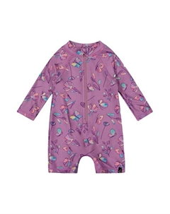 Детский лонгслив-рашгард с принтом для девочек - Baby, розовый Deux par deux