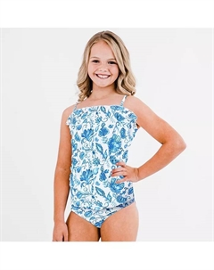 Купальник цельнокроеный для девочек Belle, мультиколор Calypsa